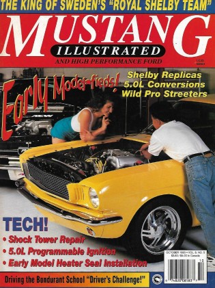 MUSTANG ILLUSTRATED 1993 OCT - SHELBY REPLICAS, BONDURANT SCHOOL, KING GUSTAF* 